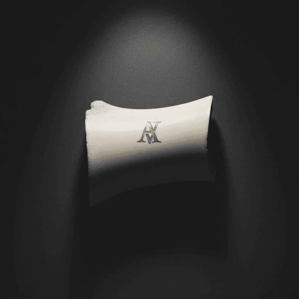 PentraBone logo engraved on finished bone jewelry