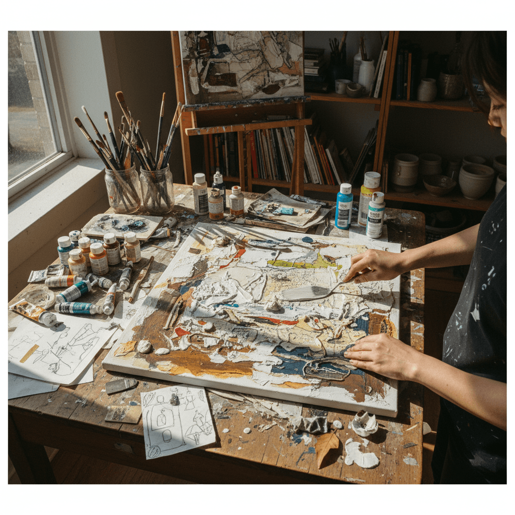Creative process and workspace from PentraStudio
