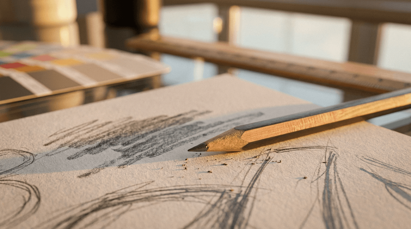 PentraStudio creative process and workspace