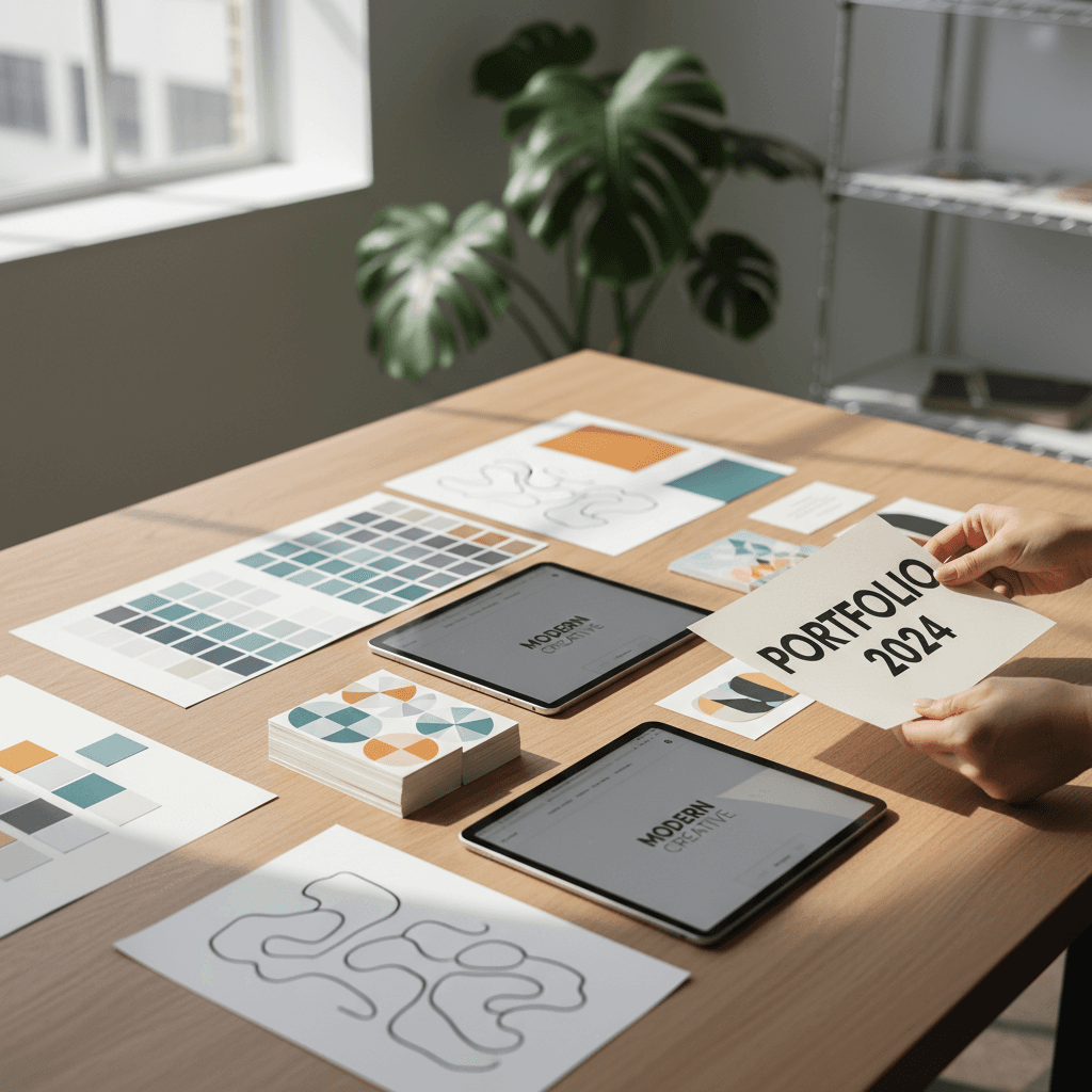 Organized storage and material system in studio workspace